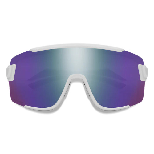 Smith Wildcat Sunglasses White W/ ChromaPop Violet Mirror Lens