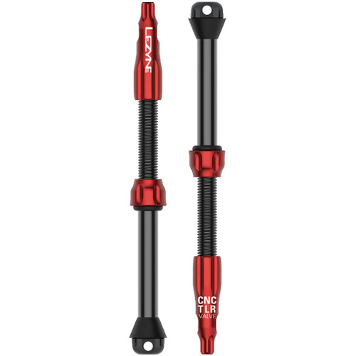Lezyne CNC Tubeless Valve Pro Red