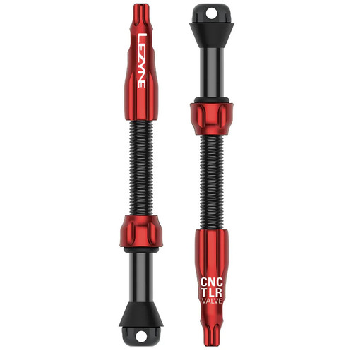 Lezyne CNC Tubeless Valve Pro Red