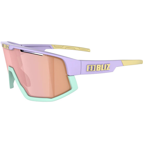 Bliz Fusion Pastel Sunglasses Purple/Brown w Rose Multi Lens