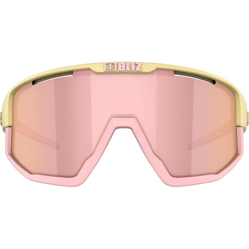 Bliz Fusion Pastel Sunglasses Yellow/Brown w Rose Multi Lens