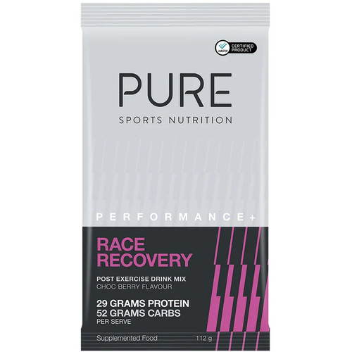 Pure Performance + Race Recovery Sachets Choc Berry 112g Pure Performance + Race Recovery Sachets Choc Berry 112g