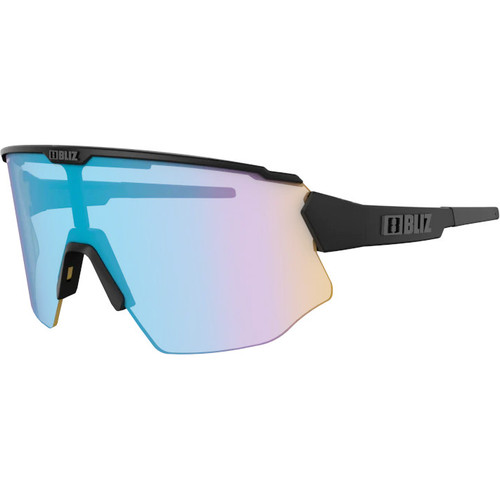 Bliz Breeze Nano Nordic Light Sunglasses Black/ Coral w Blue Multi Lens