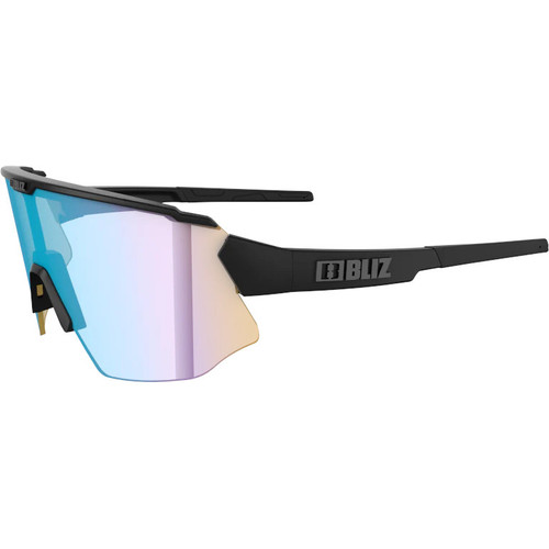 Bliz Breeze Nano Nordic Light Sunglasses Black/ Coral w Blue Multi Lens