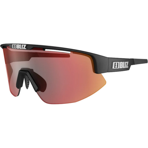 Bliz Matrix Sunglasses Black/Brown w Red Multi Lens