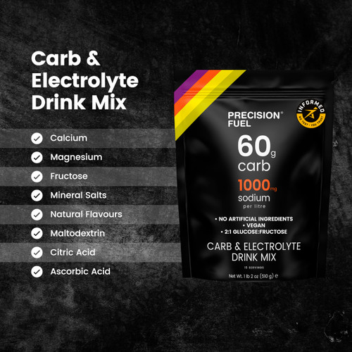 Precision Fuel & Hydration PF60 Carb and Electrolyte Drink Mix