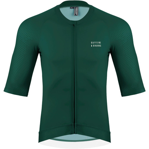 Caffeine and Cranks Pinnacle Jersey Forest Mens