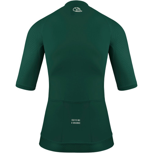Caffeine and Cranks Pinnacle Jersey Forest Womens