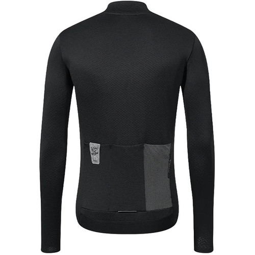 Santic Fleece Jersey Fusu Long Sleeve Black