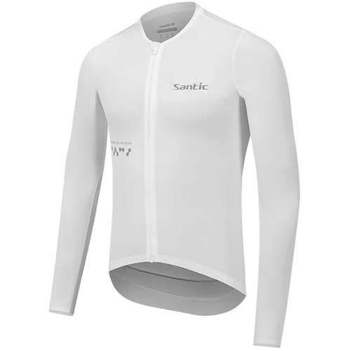 Santic Jersey Fusheng Long Sleeve White