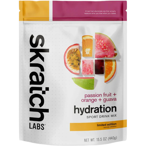 Skratch Labs Sport Hydration Drink Mix Passionfruit, Orange and Guava 440g Skratch Labs Sport Hydration Drink Mix Passionfruit, Orange and Guava 440g