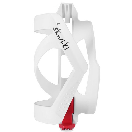 Skwiki Side Loading Bottle Cage White/Red