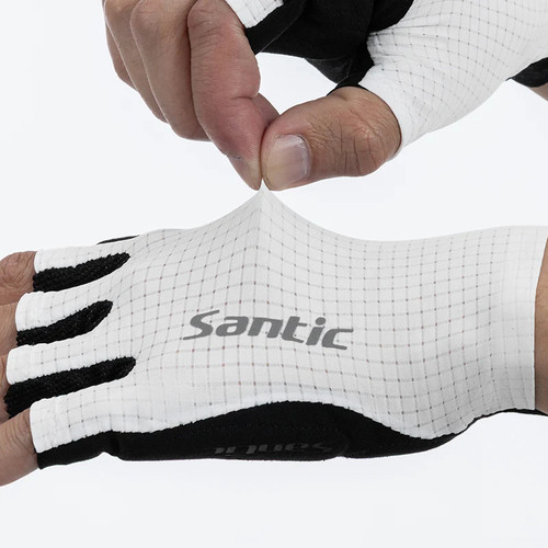 Santic Gloves Dodd White