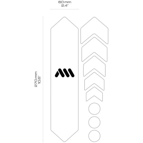 All Mountain Style Basic Frame Guard - Clear/Silver