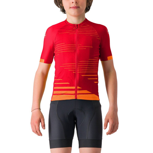Castelli Aero Kids Jersey Rich Red/Orange