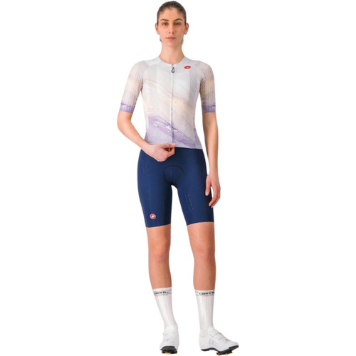 Castelli Aero Pro 8S Womens Jersey Multicolor Purple