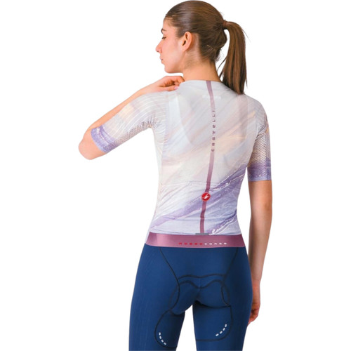 Castelli Aero Pro 8S Womens Jersey Multicolor Purple