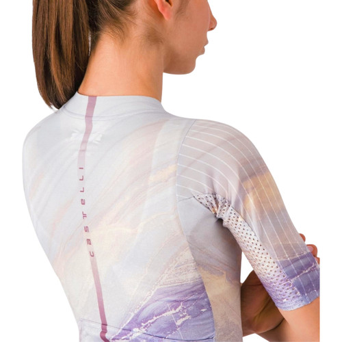 Castelli Aero Pro 8S Womens Jersey Multicolor Purple
