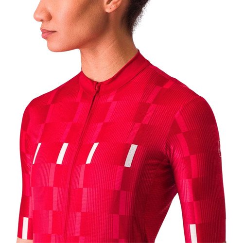 Castelli Dimensione Jersey Rich Red/Hibiscus-White