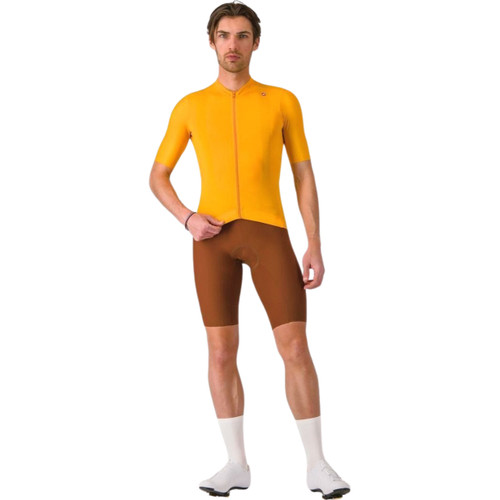 Castelli Espresso Jersey Vivid Orange/Dark Gray