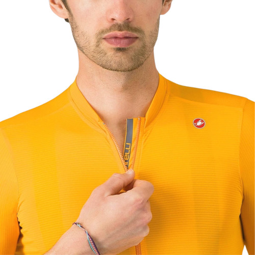 Castelli Espresso Jersey Vivid Orange/Dark Gray