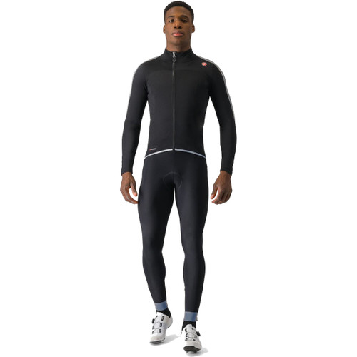 Castelli Ultra Rain Cape Black/Silver Reflex