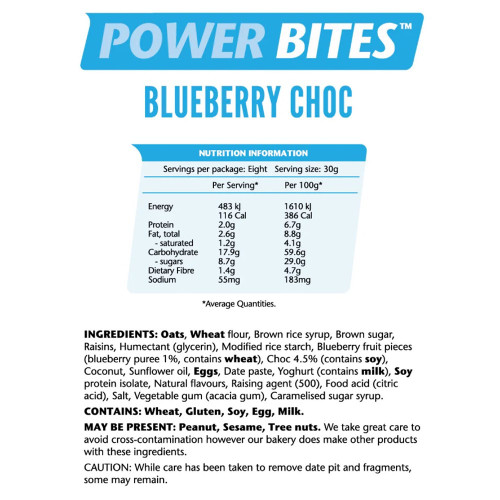 Em's Power Bites Blueberry - 240g