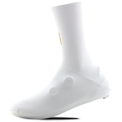 Sockeloen Del Crosso Shoe Covers White/Gold Logo
