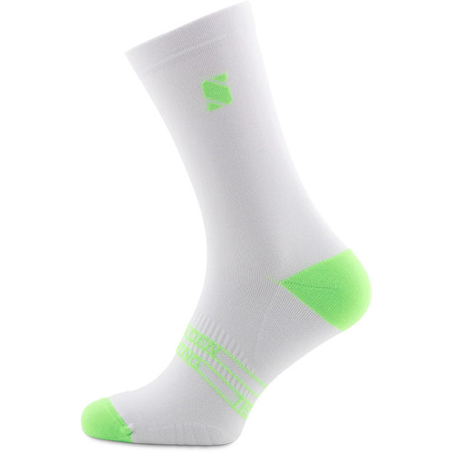 Sockeloen Running Socks White/Neon Green