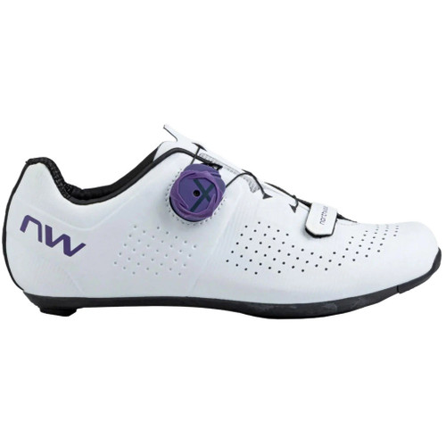 Northwave Storm Carbon Womens Road Shoes White/Dark Purple