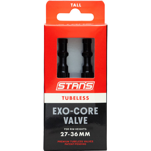 Stans NoTubes Exo-Core Tubeless Valves Black Tall