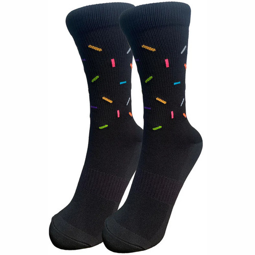 Zeffz Confetti Sock Black