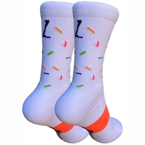 Zeffz Confetti Sock White