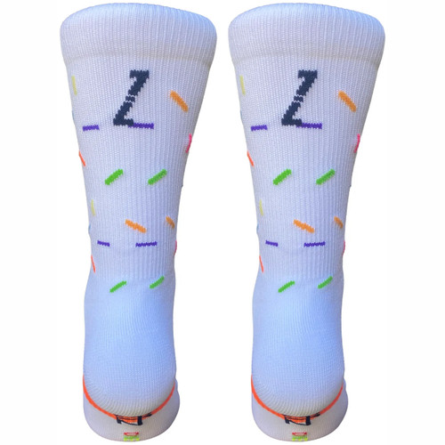 Zeffz Confetti Sock White