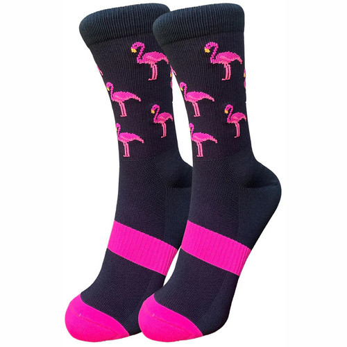 Zeffz Flaming Flamingos Sock