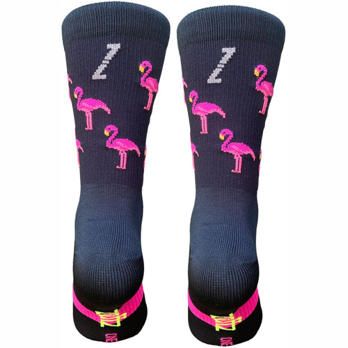Zeffz Flaming Flamingos Sock