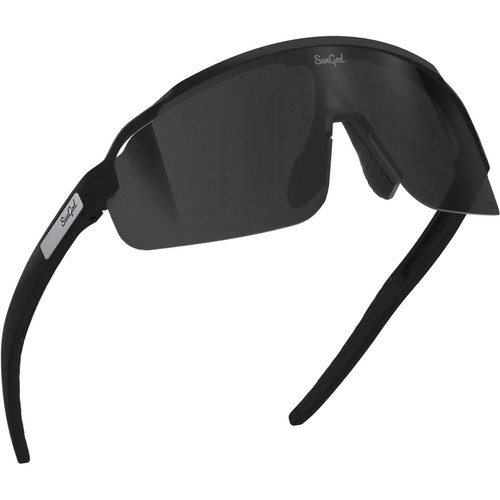 Sungod Forty2s Matte Black with Smoke Lens