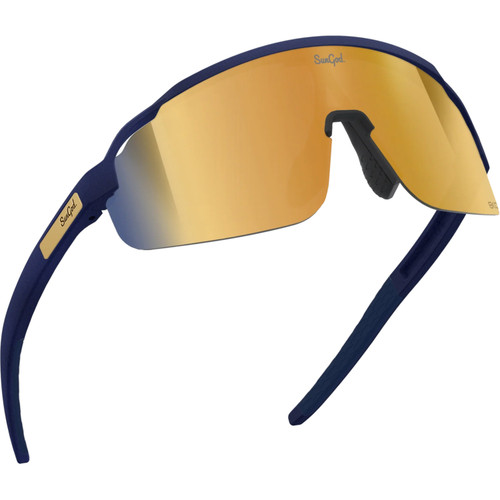 Sungod Forty2s Matte Navy with Gold Lens