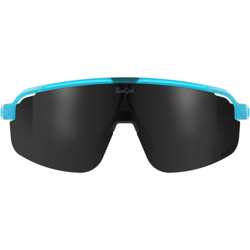 Sungod Forty2s Neon Blue with Smoke Lens