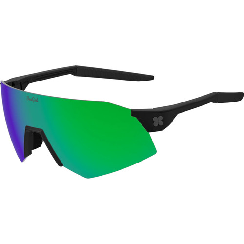 Sungod Ultras Matte Black with Green Lens