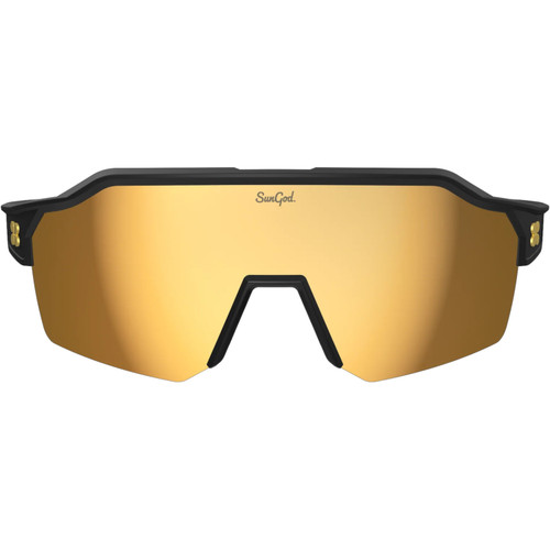Sungod Velans Matte Black with Gold Lens