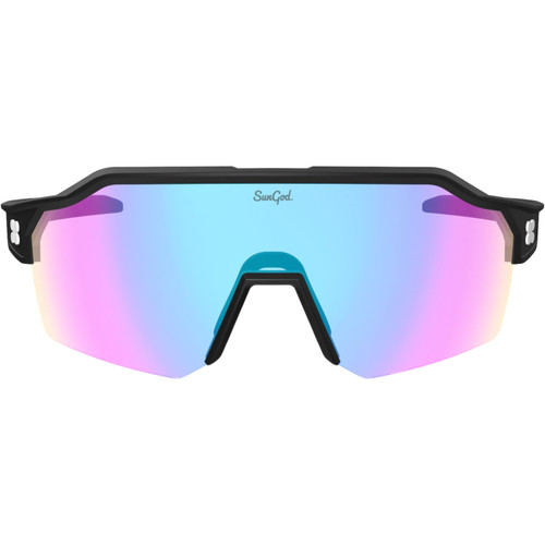 Sungod Velans Matte Black with Iris HV Blue Lens