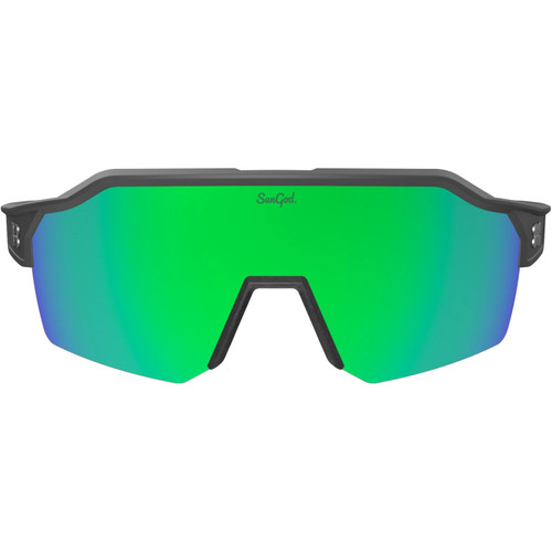Sungod Velans Matte Grey with Green Lens