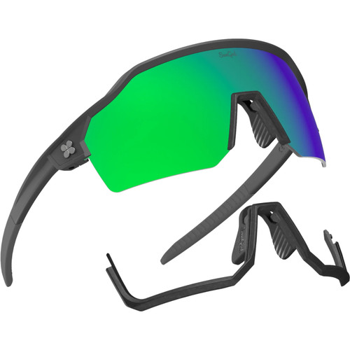 Sungod Velans Matte Grey with Green Lens