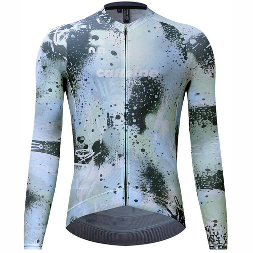 Caffeine and Cranks Overspray Long Sleeve Jersey Mens