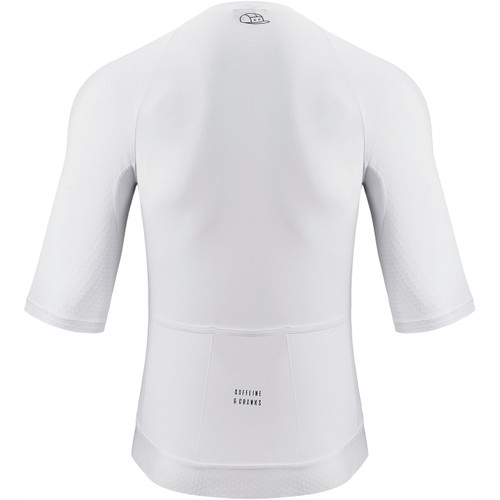 Caffeine and Cranks Pinnacle Jersey Blanc Mens