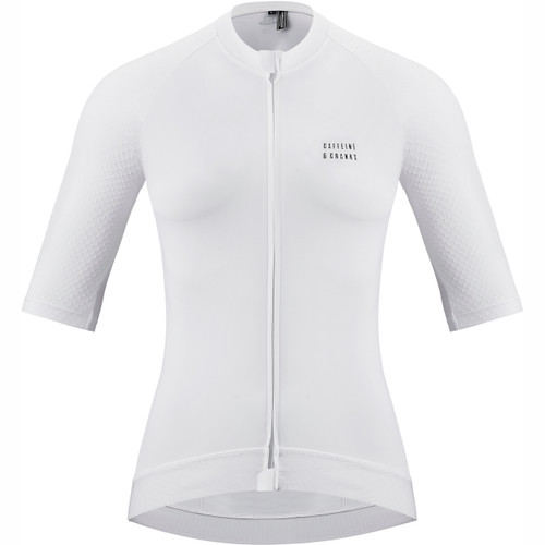 Caffeine and Cranks Pinnacle Jersey Blanc Womens