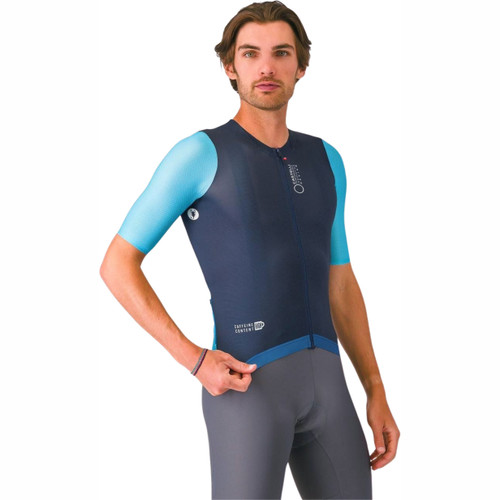 Castelli Corretto Jersey Belgian Blue/Blue Fiamma-White