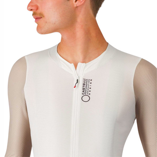 Castelli Corretto Long Sleeve Jersey Ivory/Clay-Black