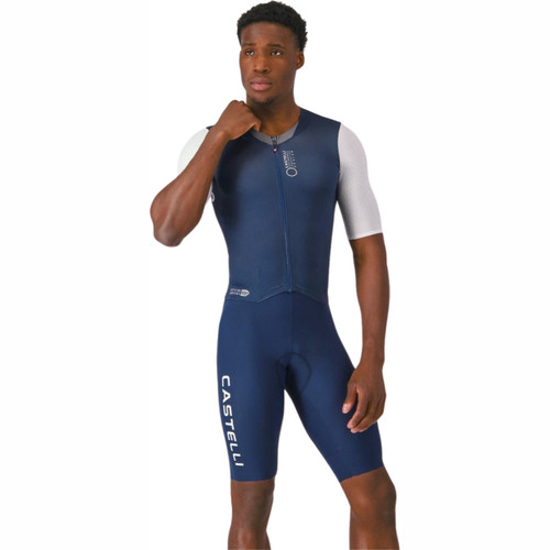 Castelli Saturday Morning Skinsuit Belgian Blue/White